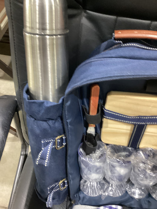 Picnic Backpack with Blanket & Accessories
