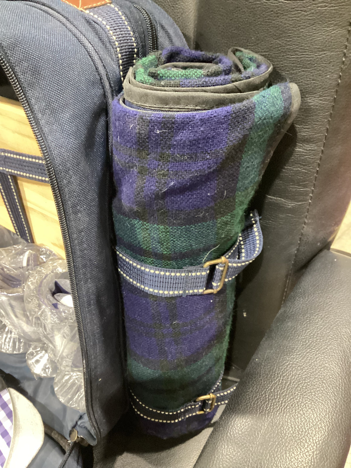 Picnic Backpack with Blanket & Accessories