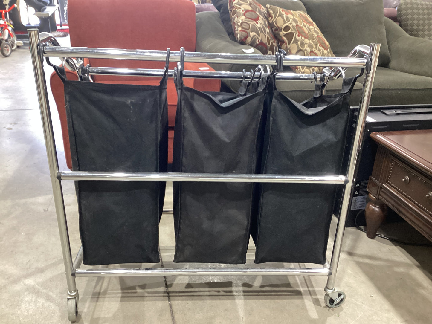 Laundry Sorter Cart with 3 Bags