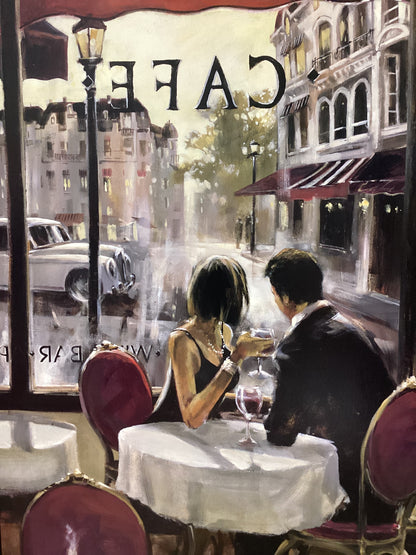 Brent Heighton 'Bowring' Cafe Scene Print