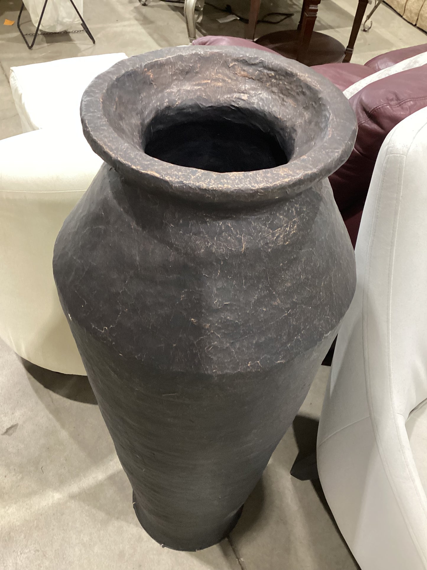 Large Decorative Black Vase