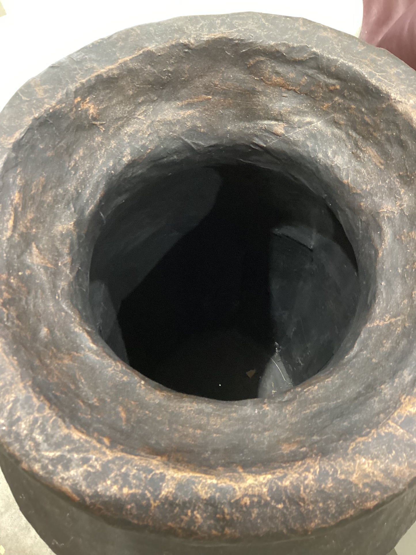 Large Decorative Black Vase
