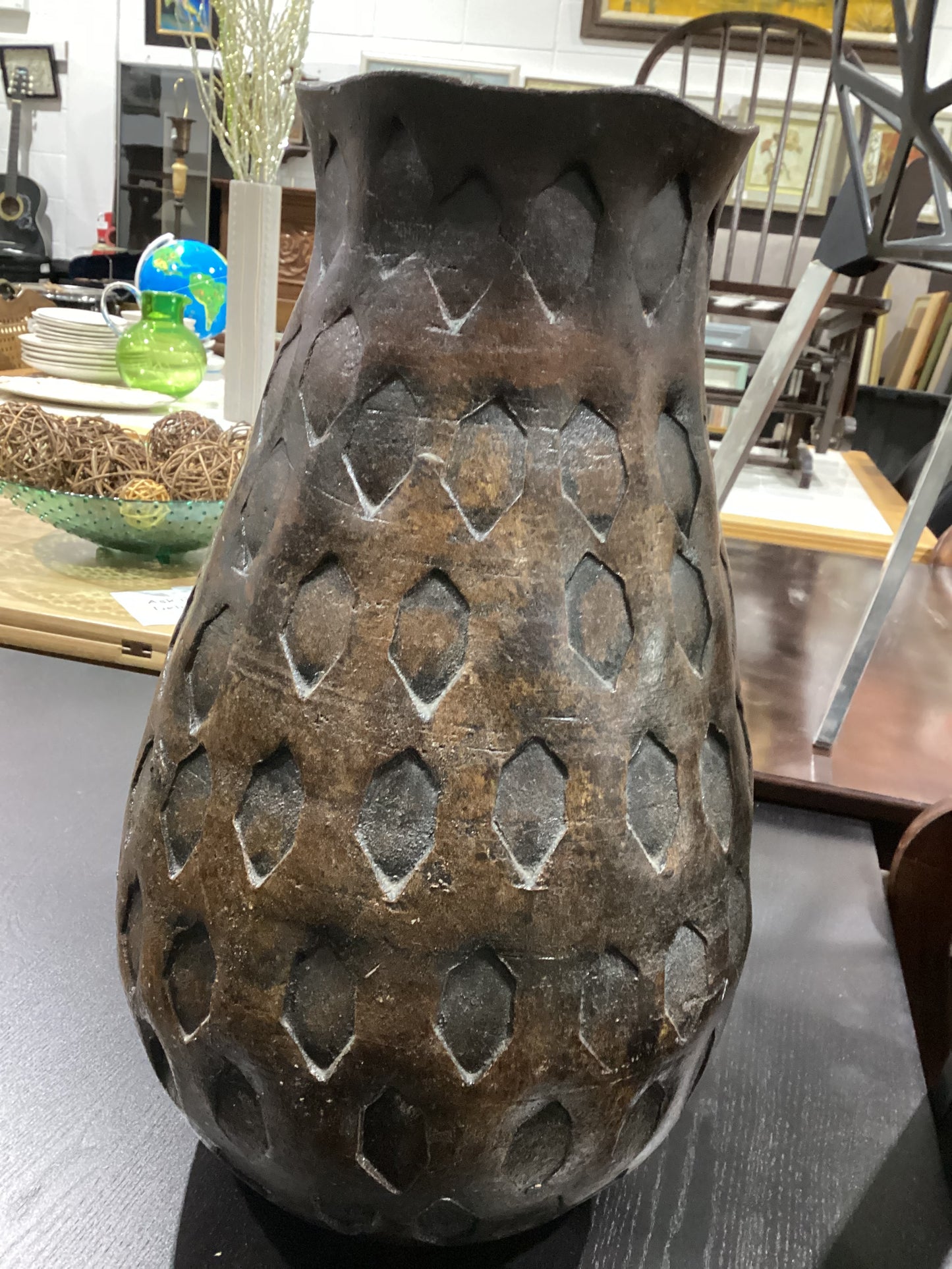 Rustic Brown Decorative Vase