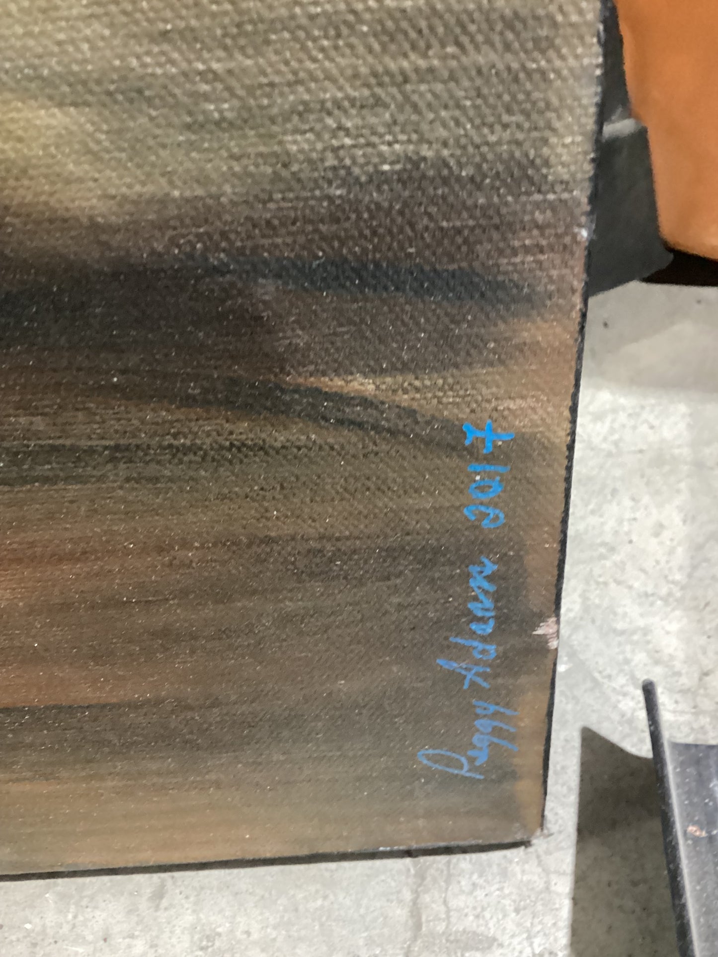 Peggy Adamson 2017 Bull Skull Painting