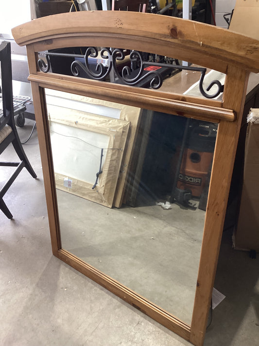 Wood Framed Wall Mirror