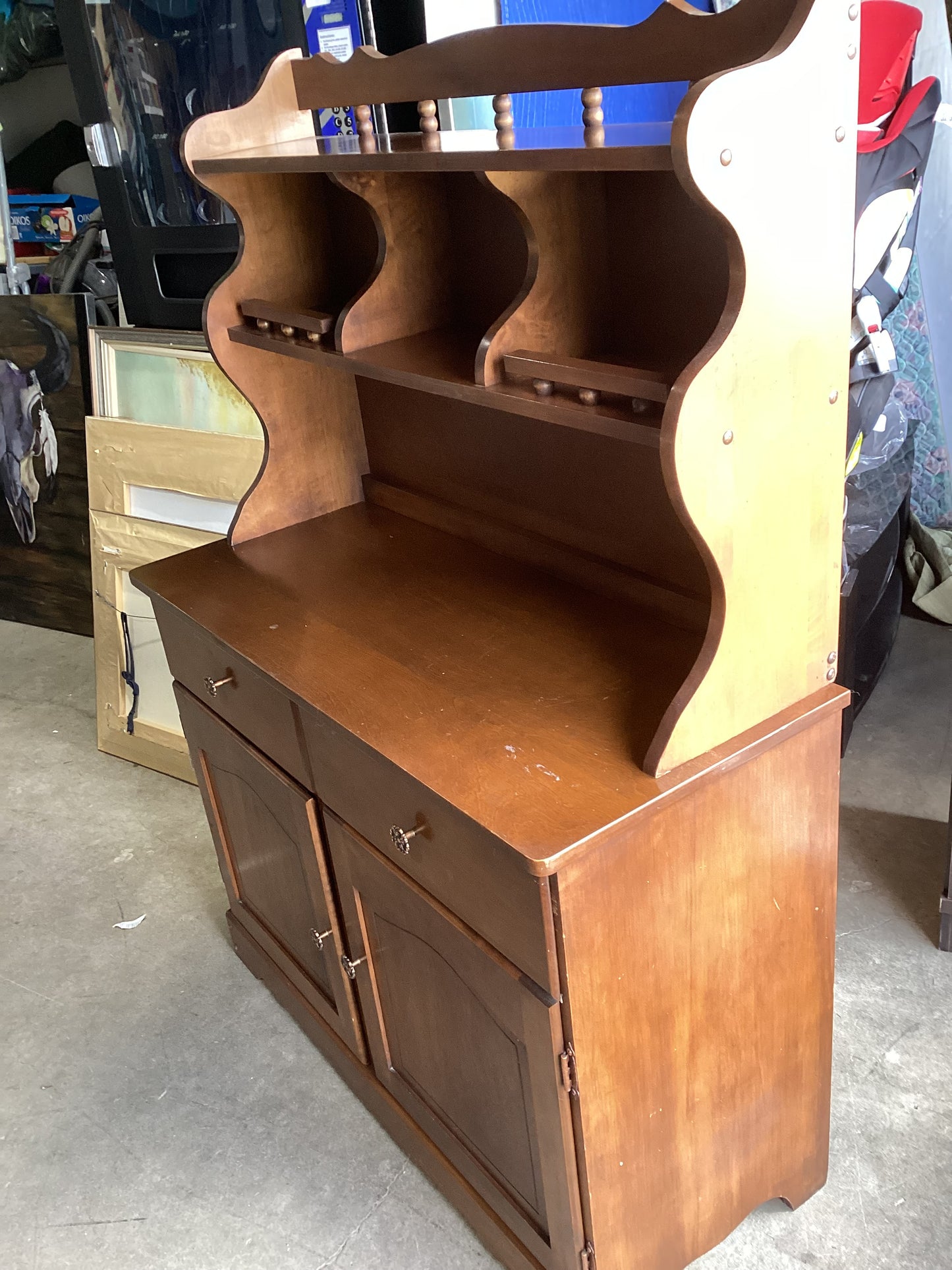 Wooden Hutch with Drawers