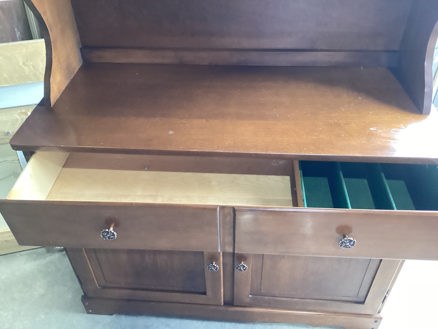 Wooden Hutch with Drawers