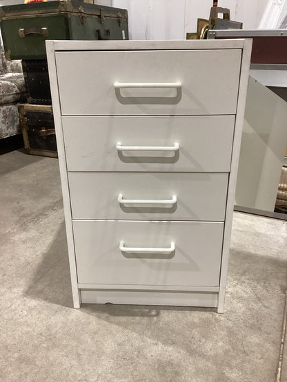 White 4-Drawer Filing Cabinet