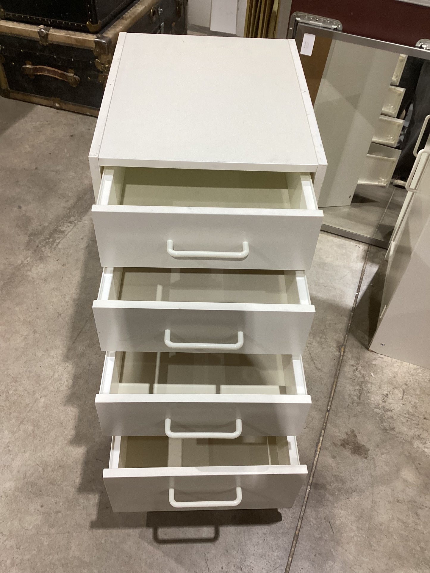White 4-Drawer Filing Cabinet