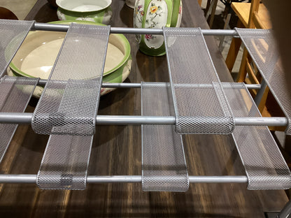 Silver Metal Shelf Rack extendable