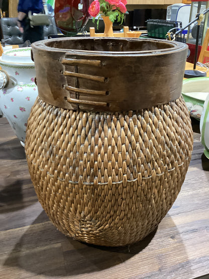 Wicker Basket Planter