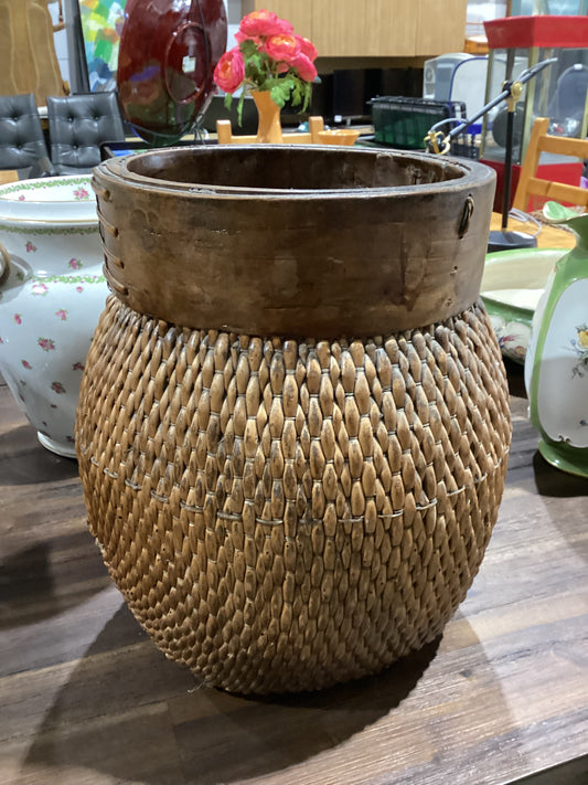 Wicker Basket Planter
