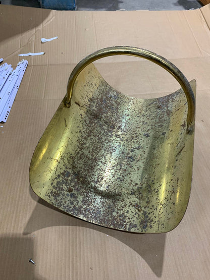 Vintage Brass Log Basket