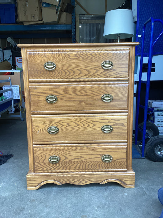 Wood 4-Drawer Dresser