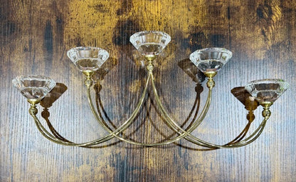 Elegant Crystal Candlestick Holder