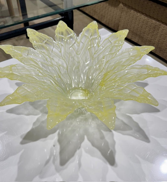 Flower Shaped Glass Bowl