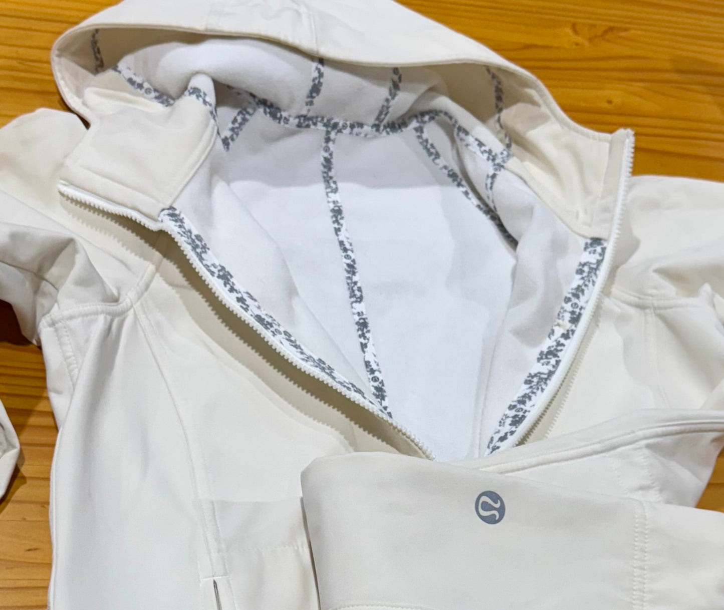 Lululemon White Rain Coat