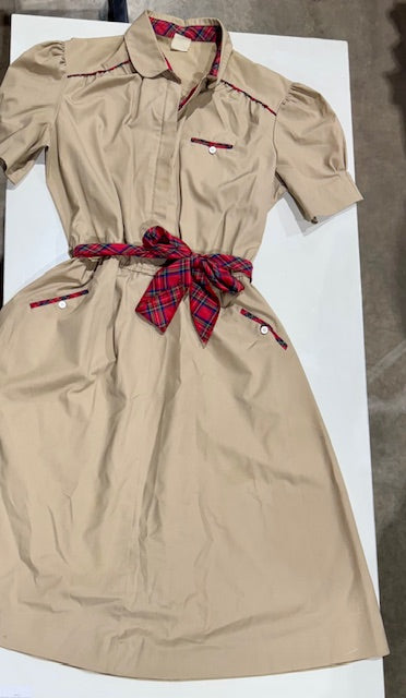 Vintage Dress For Women Tan color