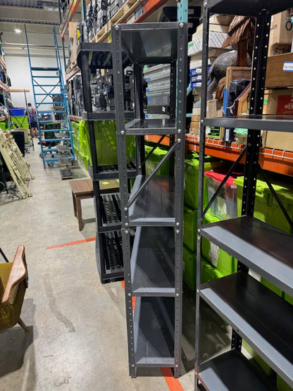 Grey Metal Shelving Unit