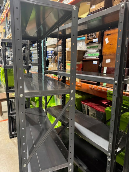 Grey Metal Shelving Unit