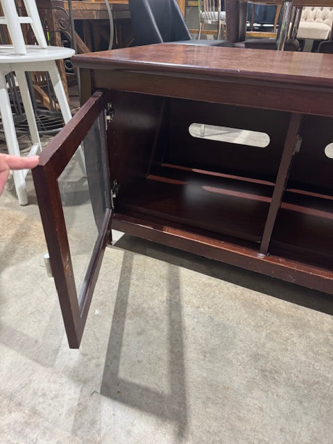 Brown Wood TV Stand Media Console