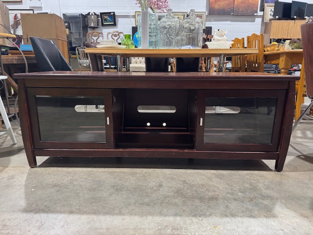 Brown Wood TV Stand Media Console