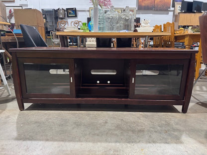 Brown Wood TV Stand Media Console