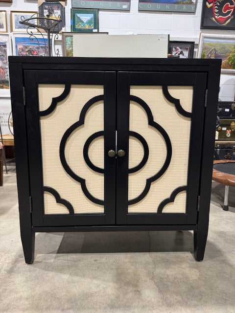 Black Accent Cabinet With Doors