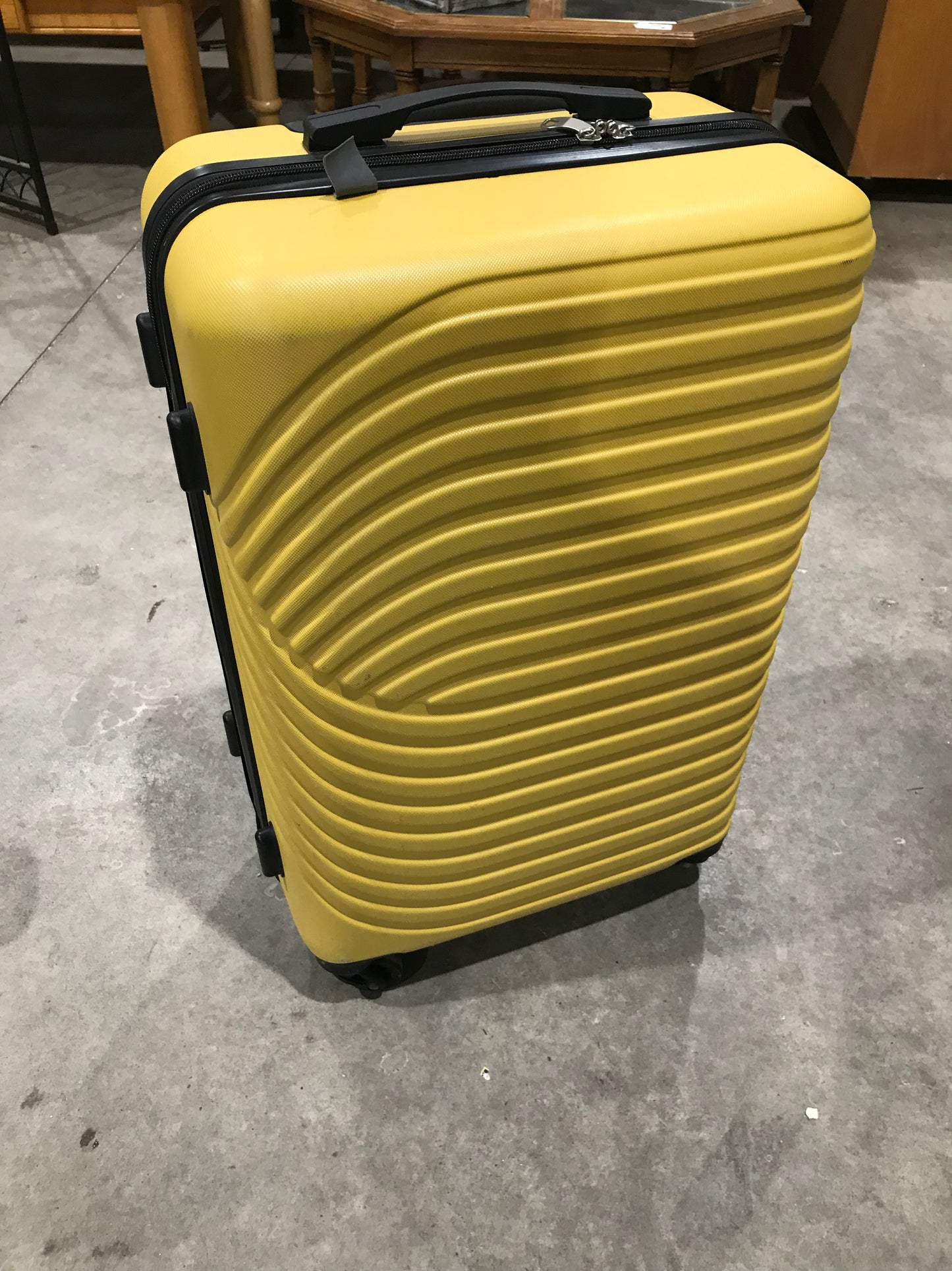 Dunelm Elements Yellow Hardshell Suitcase