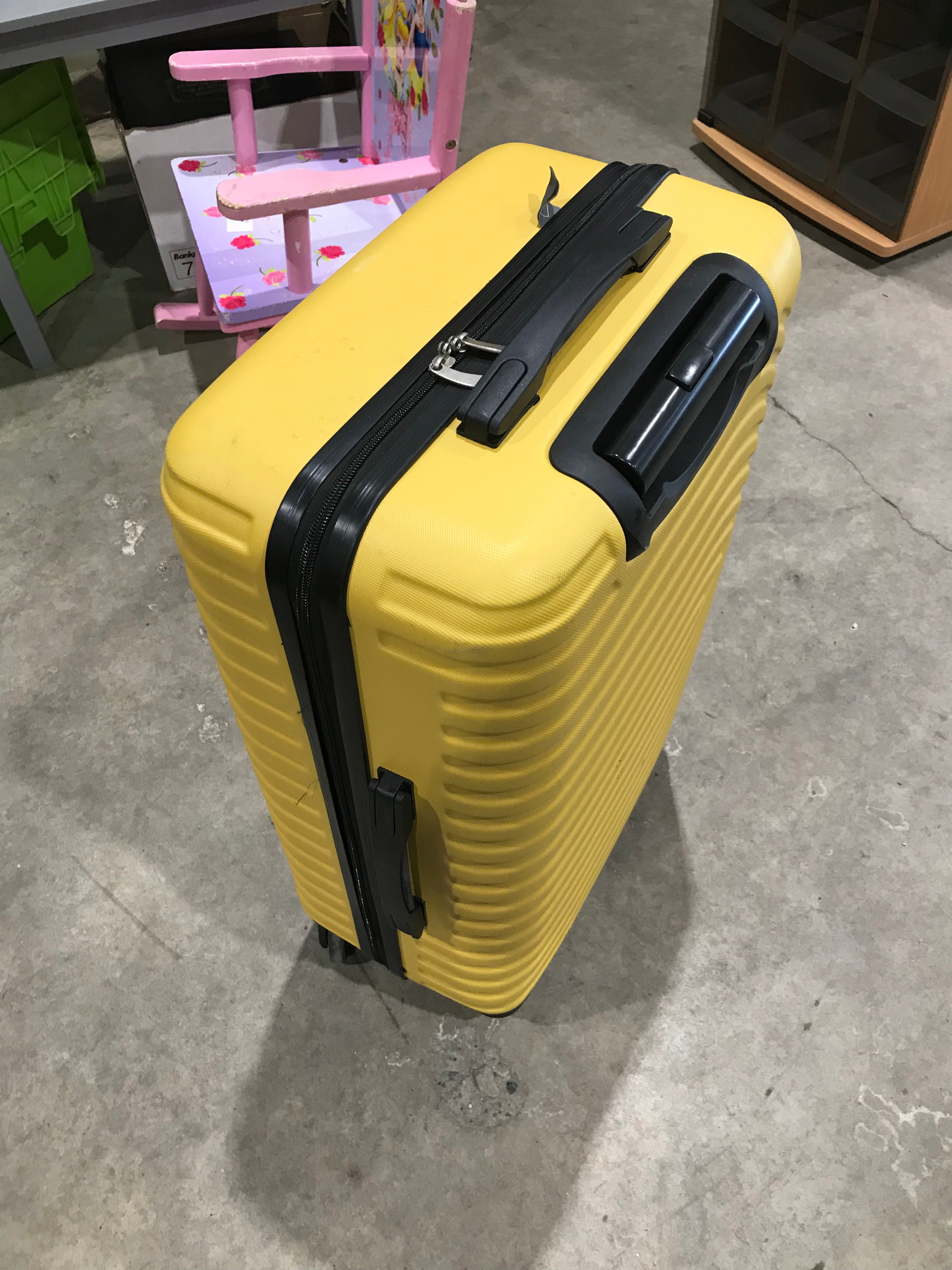 Dunelm Elements Yellow Hardshell Suitcase