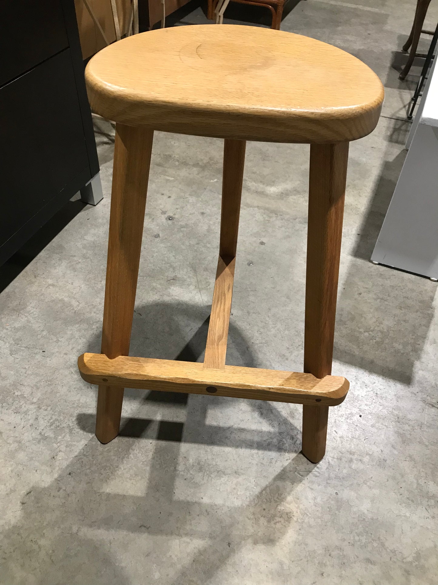 Michael Drouin Solid Wood Tri-Stool