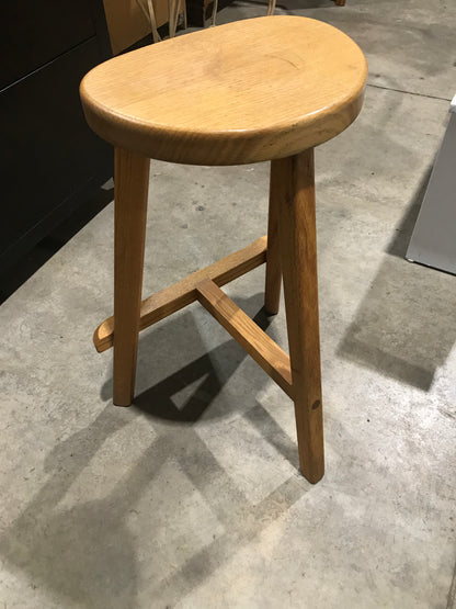 Michael Drouin Solid Wood Tri-Stool