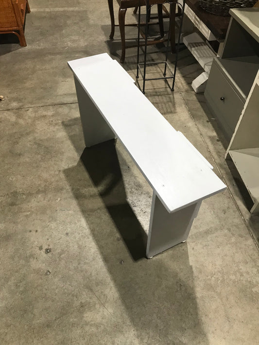 White Wooden Plant Bench