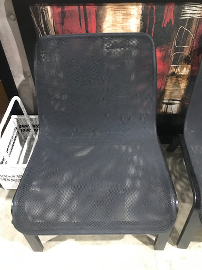 Ikea Black Mesh-Back Chairs - Set of 2
