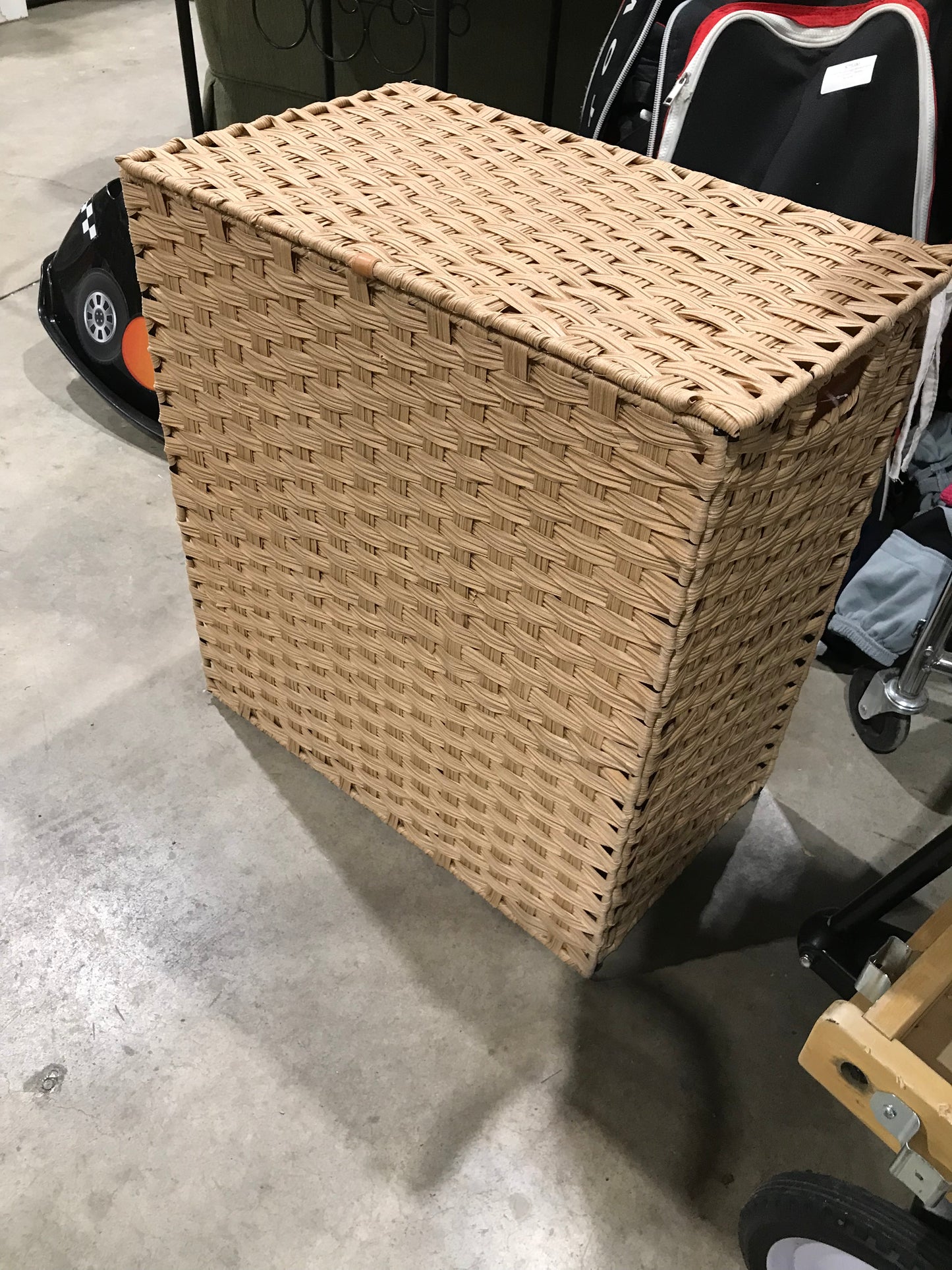Wicker Looking Hamper (13"D x 22"W x 24"H)