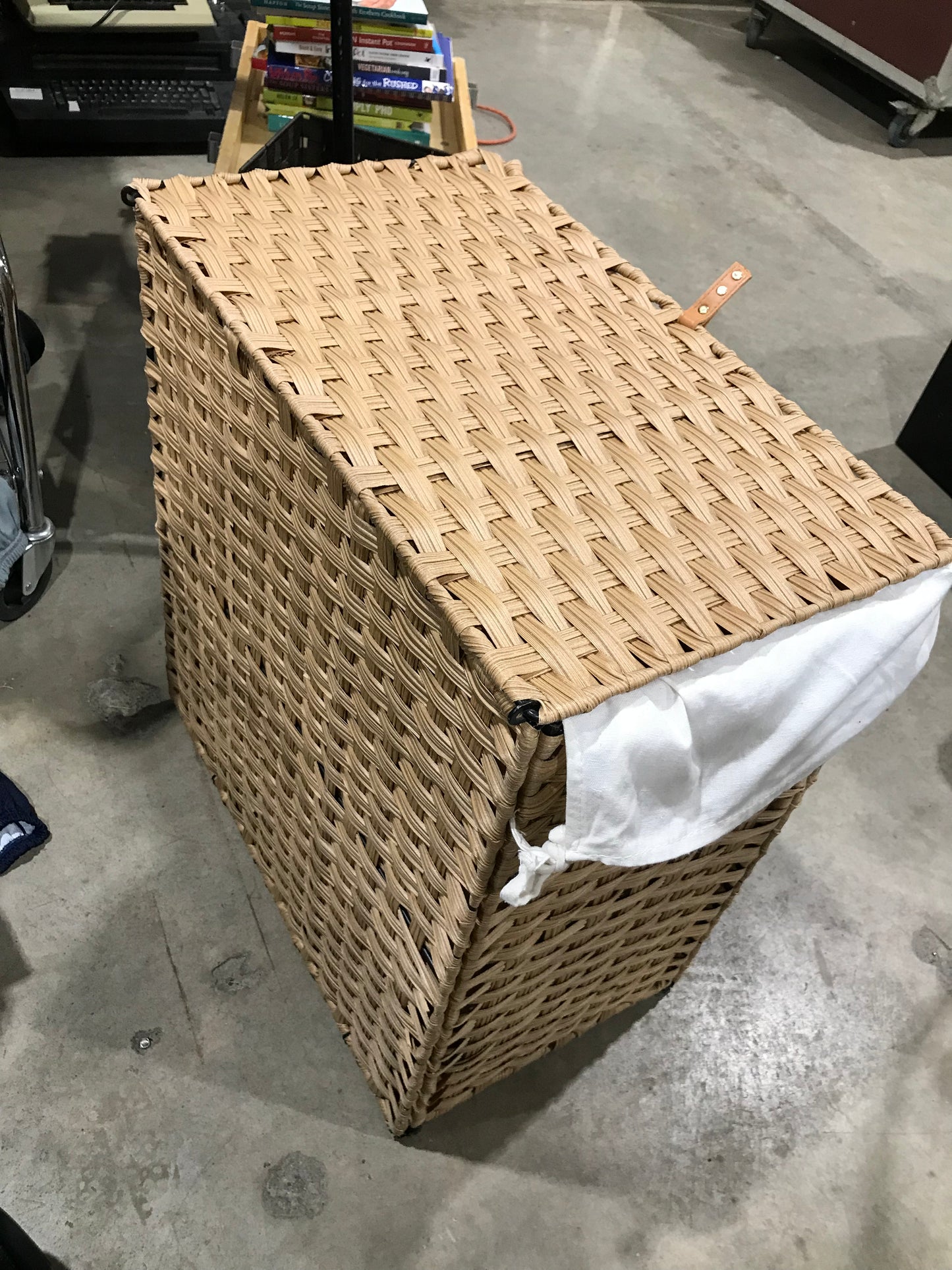 Wicker Looking Hamper (13"D x 22"W x 24"H)