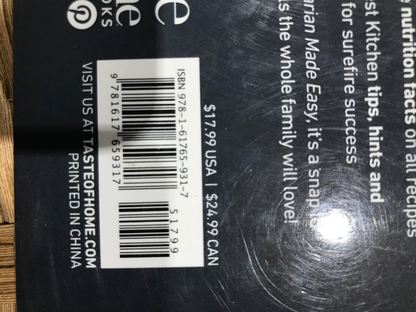 Taste of Home Vegetarian Cookbook