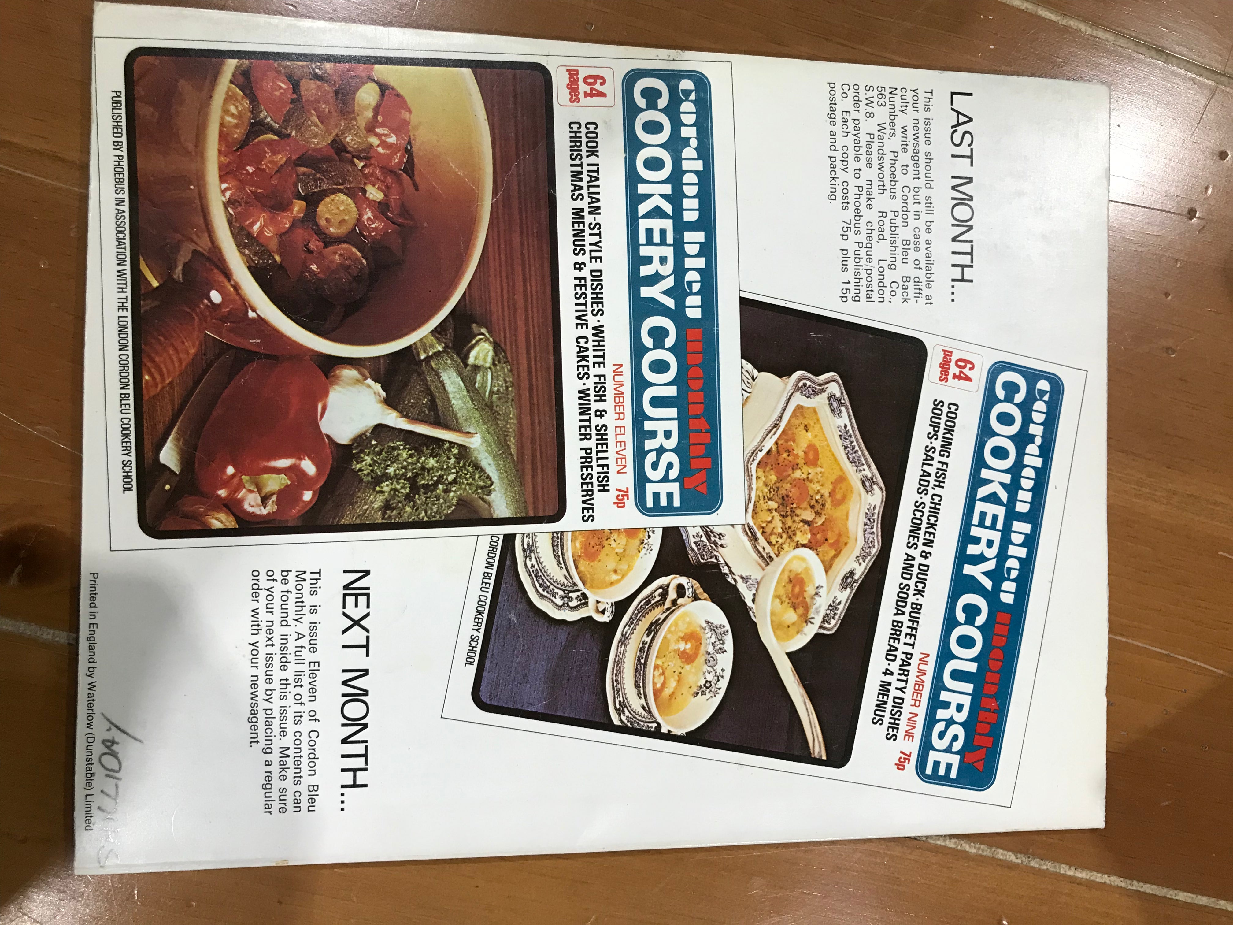 Cordon Bleu Cookery Course #10