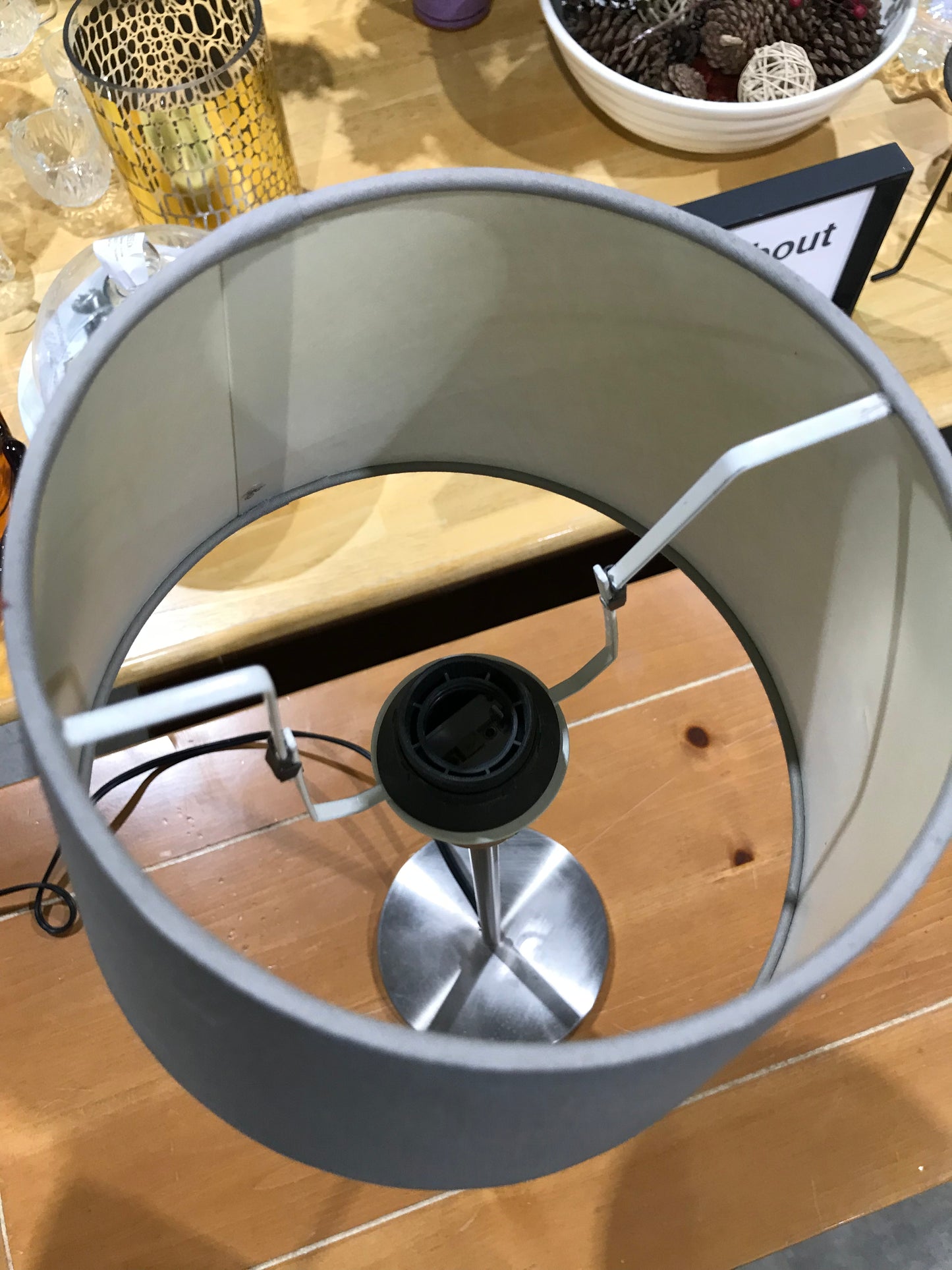 Ikea Stainless Steel Table Lamp