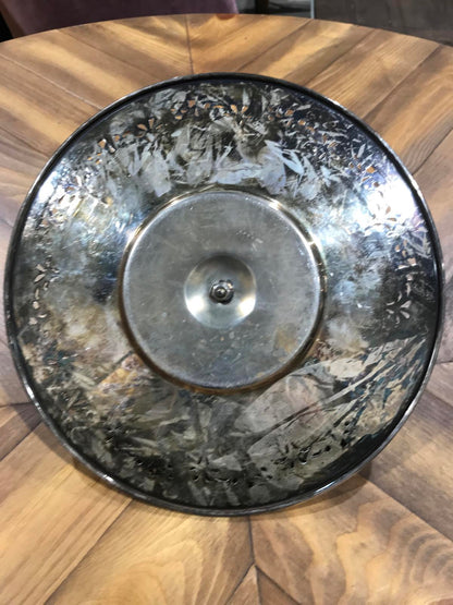 Silver Serving tray - 10”D