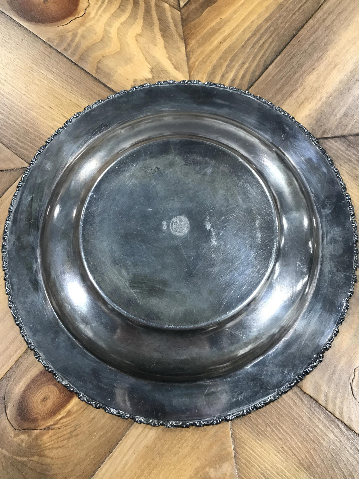 Monarch Vintage Silver Platter - 9”D