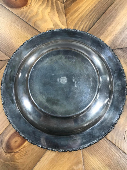 Monarch Vintage Silver Platter - 9”D