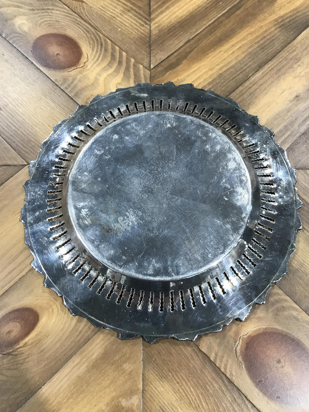 Silver Plated Serving Plate - 10”D