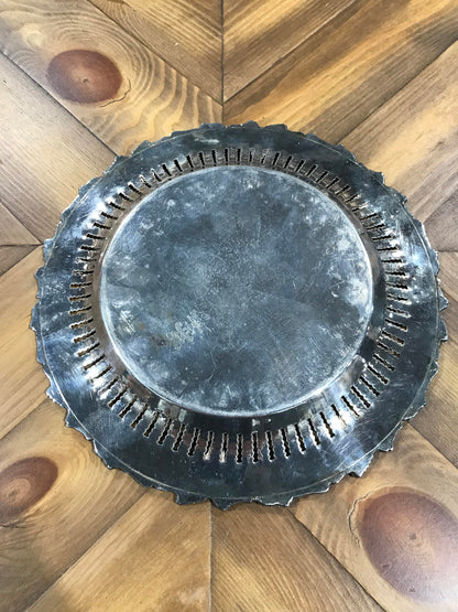 Silver Plated Serving Plate - 10”D