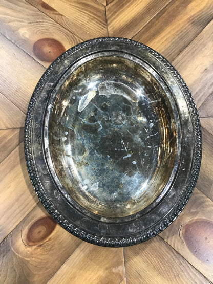 Silver Plated Bowl - 11.5”W 9”D