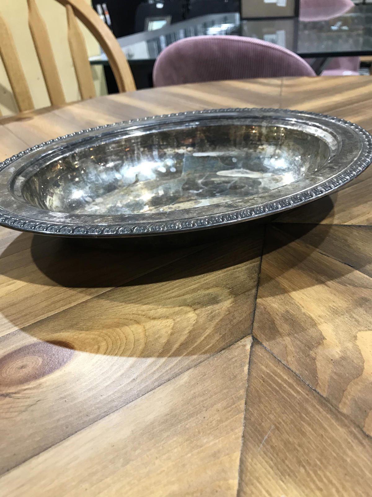 Silver Plated Bowl - 11.5”W 9”D