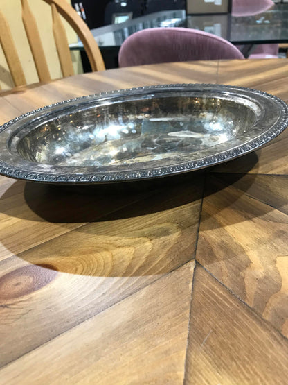 Silver Plated Bowl - 11.5”W 9”D