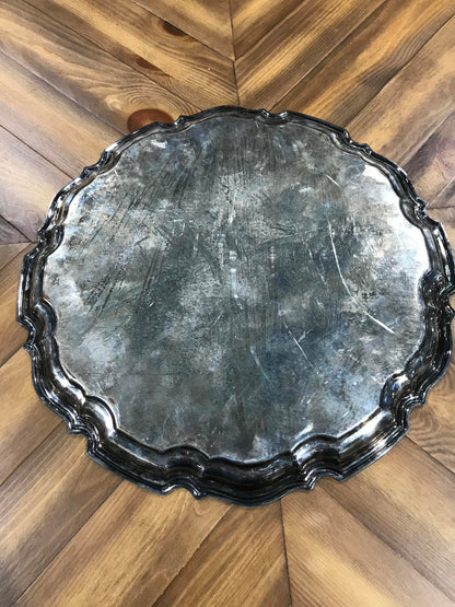 Silver Plated Serving Tray - 17”D