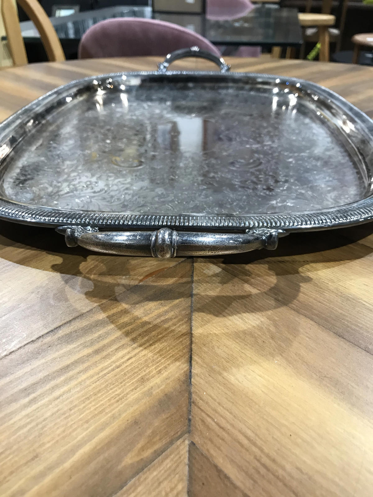 Silver Plated Tray - 18”W x 14”D