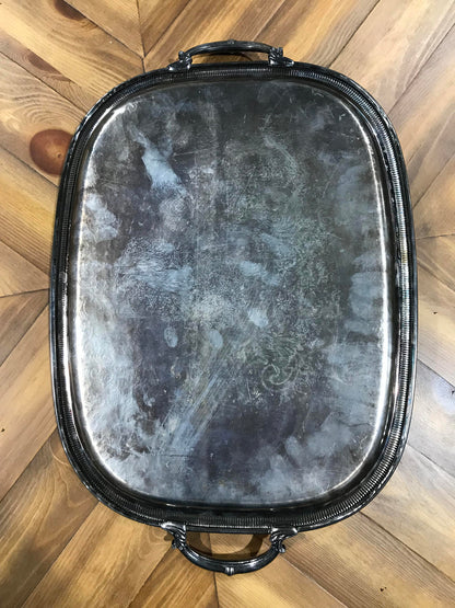 Silver Plated Tray - 18”W x 14”D